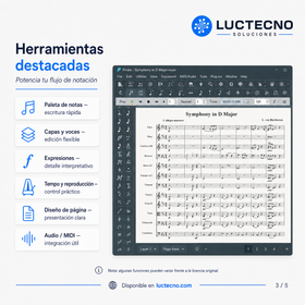 MakeMusic Finale v27.4 para Windows y Mac | Notación musical, partituras, composición, arreglos y edición profesional