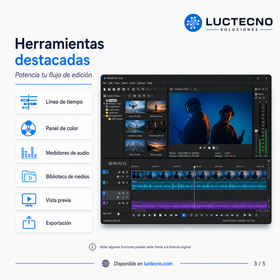 MAGIX VEGAS Pro 23 para Windows | Edición de video profesional, IA, color, audio, efectos y producción audiovisual