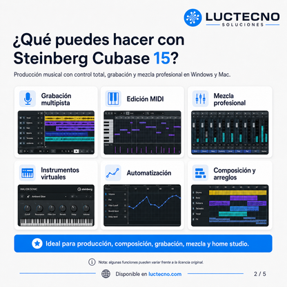 Steinberg Cubase 15 (Windows and Mac)