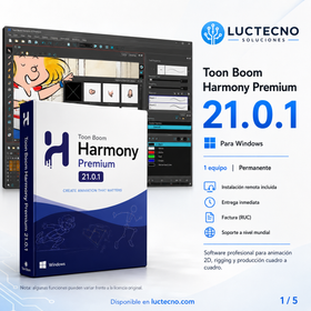 Toon Boom Harmony Premium 21.0.1 para Windows | Animación 2D profesional, rigging, cut-out, dibujo, efectos y producción audiovisual