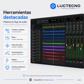 Avid Pro Tools HD 12.5 para Windows | Grabación profesional, mezcla, edición de audio, MIDI y postproducción