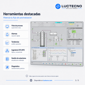 Siemens SIMATIC PCS 7 v9.0 para Windows | Sistema DCS, automatización industrial, control de procesos, SCADA e ingeniería de planta