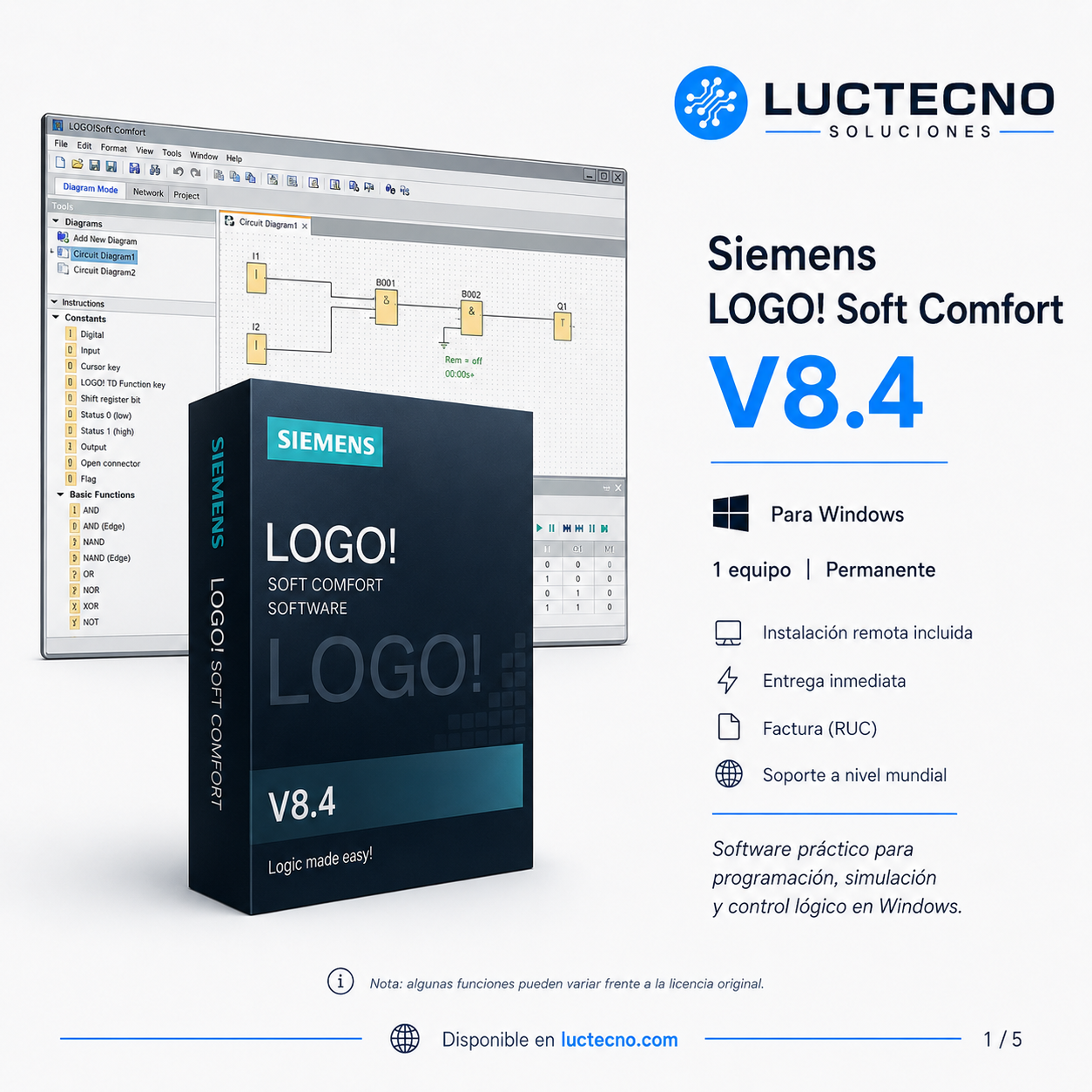 Siemens LOGO!Soft V8.4 (Windows)