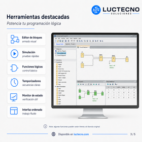 Siemens LOGO! Soft Comfort V8.4 para Windows | Programación de PLC LOGO!, automatización básica, simulación y control industrial