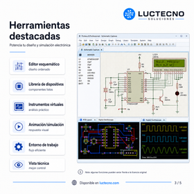Proteus ISIS Professional 9.0 SP2 para Windows | Simulación electrónica, diseño de circuitos, PCB, microcontroladores y esquemas profesionales