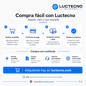 Piping Systems FluidFlow v3.51 para Windows | Cálculo hidráulico, redes de tuberías, bombas, válvulas y análisis de fluidos