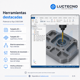 Mastercam 2026 v28 para Windows | CAM CNC, fresado, torneado, 5 ejes, mill-turn, simulación y manufactura industrial