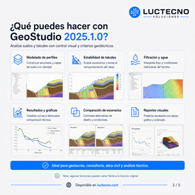 GeoStudio 2025.1.0 para Windows | Software geotécnico para análisis de suelos, taludes, filtración, estabilidad y flujo subterráneo