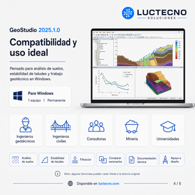GeoStudio 2025.1.0 para Windows | Software geotécnico para análisis de suelos, taludes, filtración, estabilidad y flujo subterráneo
