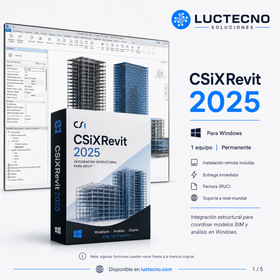 CSiXRevit 2025 para Windows | Integración Revit con ETABS, SAP2000 y SAFE para modelos BIM estructurales