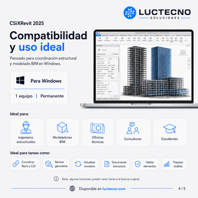 CSiXRevit 2025 para Windows | Integración Revit con ETABS, SAP2000 y SAFE para modelos BIM estructurales