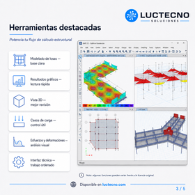 CSI SAFE v22 para Windows | Diseño de losas, cimentaciones, zapatas, postensado, basemats y análisis estructural