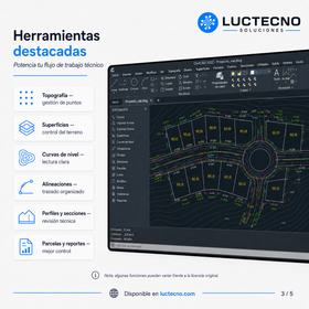 CivilCAD 2022 para Windows | Topografía, curvas de nivel, perfiles, secciones, volúmenes, lotificación y planos civiles