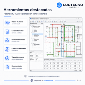 AutoSPRINK Platinum 2019 v15 para Windows | Diseño de rociadores contra incendios, cálculo hidráulico, planos, tuberías y sistemas sprinkler