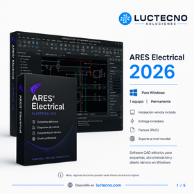 ARES Electrical 2026 para Windows | Diseño de planos eléctricos, esquemas, tableros, cableado, símbolos y documentación técnica
