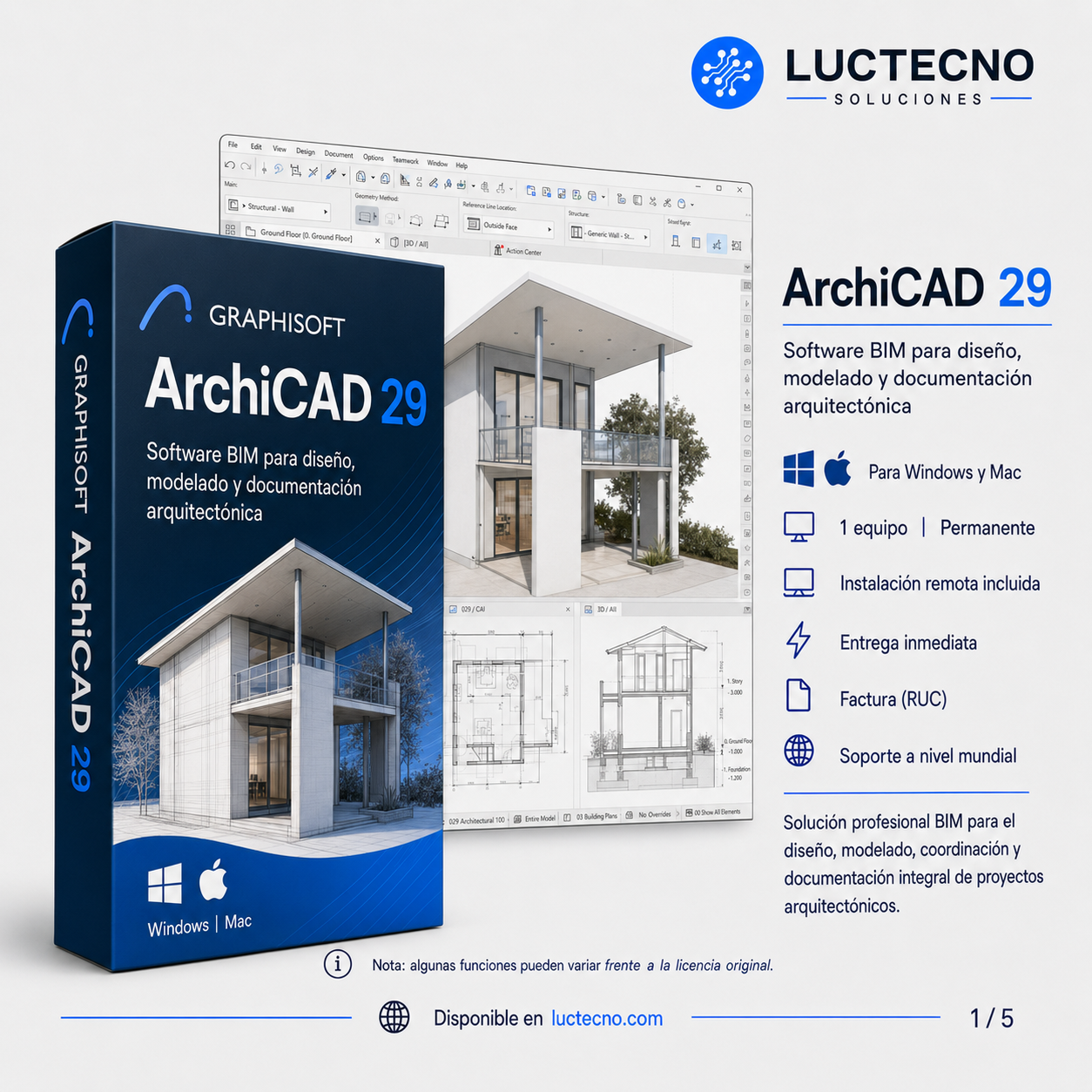 Graphisoft ArchiCAD 29 (Windows and Mac)