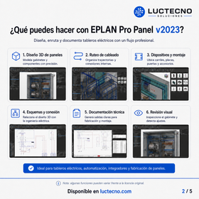 EPLAN Pro Panel v2023 para Windows | Diseño 3D de tableros eléctricos, armarios, cableado, montaje y manufactura eléctrica