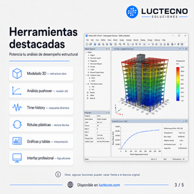 CSI Perform3D v10 para Windows | Análisis no lineal, desempeño sísmico, pushover, time-history y diseño estructural avanzado