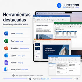 Microsoft Office 2019 Hogar y Empresas para Mac | 1 Mac | Reinstalable | Permanente | Word, Excel, PowerPoint, Outlook y productividad profesional