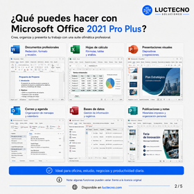 Microsoft Office 2021 Pro Plus para Windows | 1 Equipo | Permanente | Word, Excel, PowerPoint, Outlook, Access, Publisher y productividad profesional