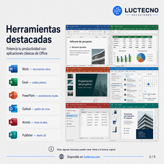 Microsoft Office 2019 Profesional Plus para Windows | 1 Equipo | Permanente | Word, Excel, PowerPoint, Outlook, Access, Publisher y productividad profesional
