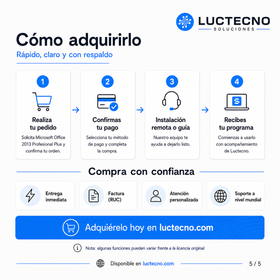 Microsoft Office 2013 Profesional Plus para Windows | 1 Equipo | Permanente | Word, Excel, PowerPoint, Outlook, Access, Publisher y productividad profesional clásica