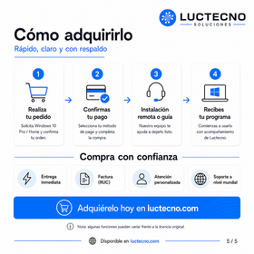 Windows 10 Pro / Home | Permanente | OEM | 1 PC | Sistema operativo para computadoras, productividad, seguridad, compatibilidad y uso diario