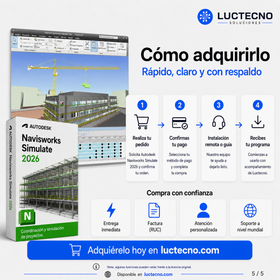 Autodesk Navisworks Simulate 2026 para Windows | 1 Equipo | Permanente | Revisión BIM, modelos federados, simulación 4D, cuantificación y planificación de obra