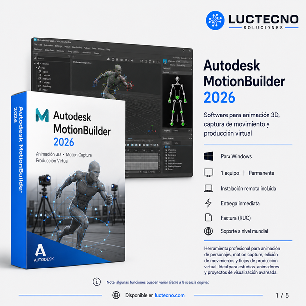 Autodesk MotionBuilder 2026 (Windows) | 1 PC | Perpetual