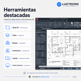 Autodesk AutoCAD LT 2026 para Windows | 1 Equipo | Permanente | Software CAD 2D para dibujo técnico, planos DWG y documentación profesional