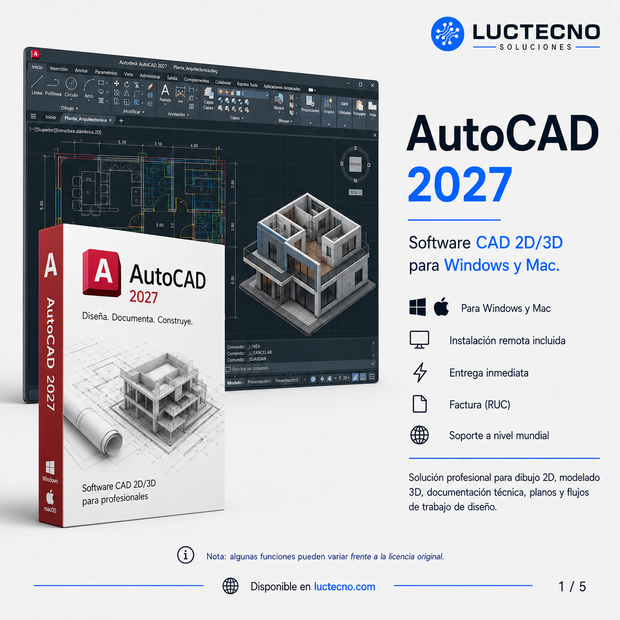 Autodesk AutoCAD 2027 (Windows / Mac) | 1 poste | Permanent