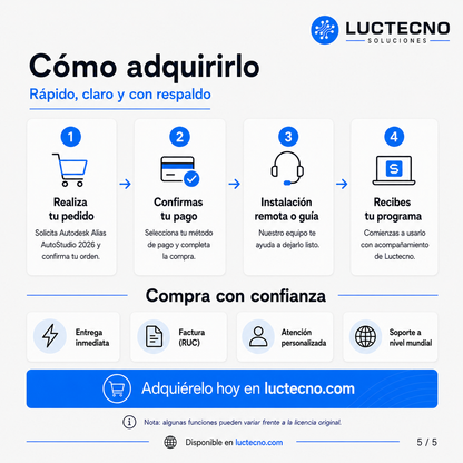 Autodesk Alias AutoStudio 2026 para Windows | 1 Equipo | Permanente | Diseño automotriz, superficies Class-A, modelado conceptual y diseño industrial avanzado
