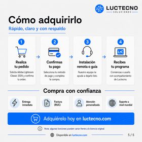 Adobe Lightroom Classic 2026 para Windows / Mac | 1 Equipo | Permanente | Edición fotográfica profesional, revelado RAW, catálogos, presets y flujo de trabajo para fotógrafos