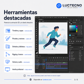Adobe Character Animator 2026 para Windows / Mac | 1 Equipo | Permanente | Animación de personajes, captura facial, lip sync, puppets y streaming en vivo