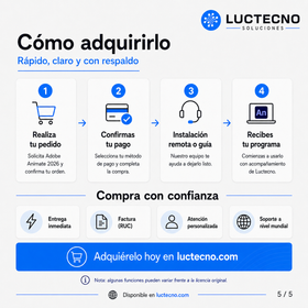 Adobe Character Animator 2026 para Windows / Mac | 1 Equipo | Permanente | Animación de personajes, captura facial, lip sync, puppets y streaming en vivo