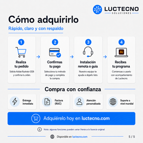Adobe Illustrator 2026 para Windows / Mac | 1 Equipo | Permanente | Diseño vectorial, logos, ilustración, branding, SVG, impresión y gráficos profesionales