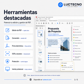 Adobe Acrobat DC Pro 2026 para Windows / Mac | 1 Equipo | Permanente | Edición PDF, conversión, firmas electrónicas, formularios, OCR y documentos profesionales