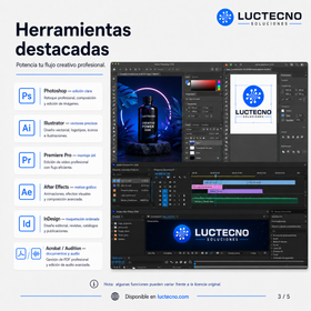 Adobe Master Suite 2026 para Windows / Mac | 1 Equipo | Permanente | Paquete creativo Adobe para diseño, fotografía, video, audio, PDF, animación y producción profesional