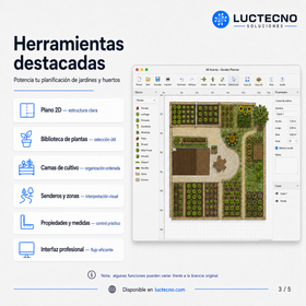 Garden Planner 3.8.84 para Mac | Licencia alterna | Diseño de jardines, patios, paisajismo y planos exteriores