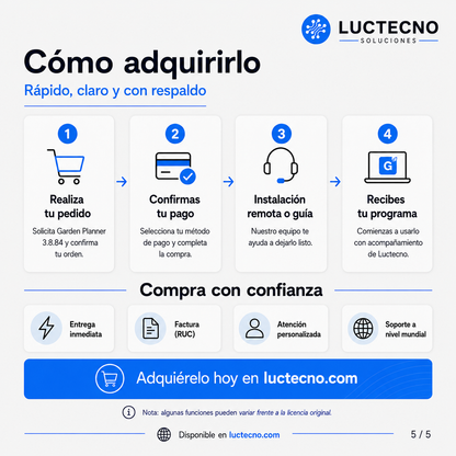 Garden Planner 3.8.84 para Mac | Licencia alterna | Diseño de jardines, patios, paisajismo y planos exteriores