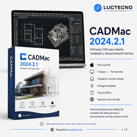CADMac 2024.2.1 para Mac | Licencia alterna | Software CAD para dibujo técnico, planos, diseño 2D/3D, DWG, DXF y documentación profesional