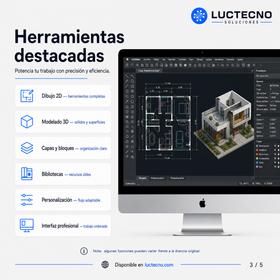CADMac 2024.2.1 para Mac | Licencia alterna | Software CAD para dibujo técnico, planos, diseño 2D/3D, DWG, DXF y documentación profesional