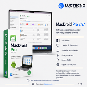 MacDroid Pro 2.9.1 para Mac | Licencia alterna | Transferencia de archivos Android a Mac, MTP, ADB, Wi-Fi, USB y gestión desde Finder