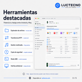 MacDroid Pro 2.9.1 para Mac | Licencia alterna | Transferencia de archivos Android a Mac, MTP, ADB, Wi-Fi, USB y gestión desde Finder