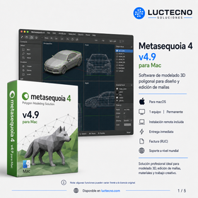 Metasequoia 4 v4.9 para Mac | Licencia alterna | Modelado 3D poligonal, personajes, objetos, UV, materiales, glTF, VRM y diseño 3DCG