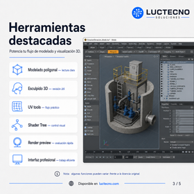 Modo 17.1v1.251515 para Mac | Licencia alterna | Modelado 3D, render, animación, texturizado, escultura digital y producción visual profesional