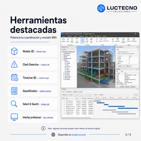 Autodesk Navisworks Manage 2027 para Windows | 1 Equipo | Permanente | Coordinación BIM, detección de interferencias, revisión de modelos, 4D, 5D y construcción