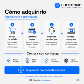 Autodesk ReCap 2027 para Windows | 1 Equipo | Permanente | Reality capture, nubes de puntos, escaneo láser, fotogrametría, as-built y Scan-to-BIM