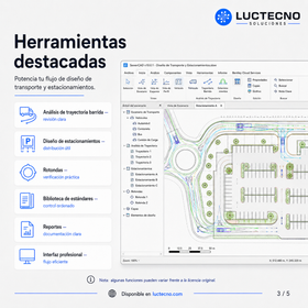 Autodesk Vehicle Tracking 2027 Inglés para Windows | 1 Equipo | Permanente | Swept path analysis, trayectoria vehicular, estacionamientos, rotondas, transporte y diseño vial