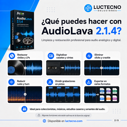 Acon Digital AudioLava 2.1.4 (Mac) | 1 Equipo | Permanente